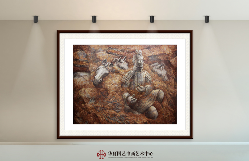 7孙永印作品7《跪射俑一》规格：150X180cm--布面油画--2002年.jpg