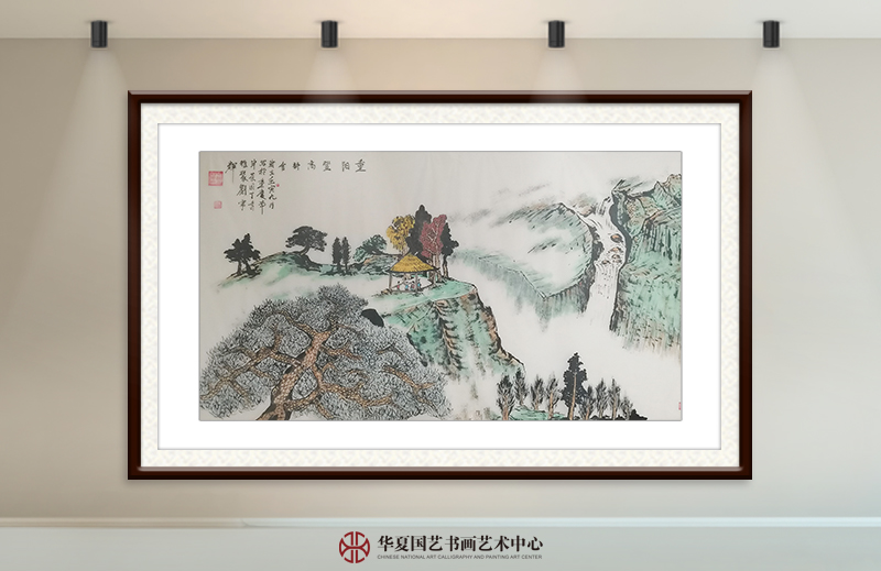 刘宁辉作品10《重阳登高诗会》规格：97X180cm.jpg