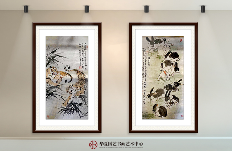 左  张传武作品《十二生肖—虎》  右  张传武作品《十二生肖—兔》.jpg