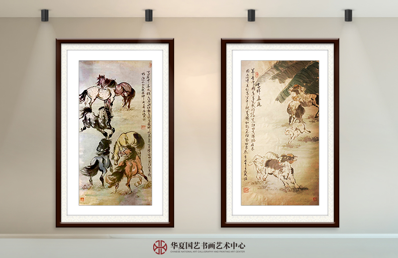 左  张传武作品《十二生肖—马》  右  张传武作品《十二生肖—羊》.jpg