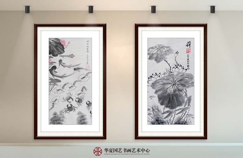 左  刘开豪作品《欢乐水世界》  右  刘开豪作品《荷》.jpg