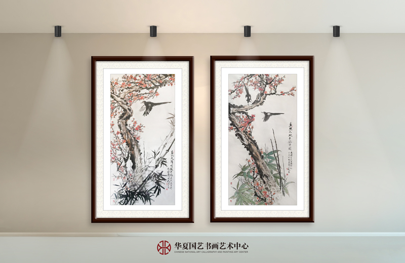 3-黄少武作品3《喜从天降-竹报平安》黄少武作品4《喜照大地-平安中国》.jpg