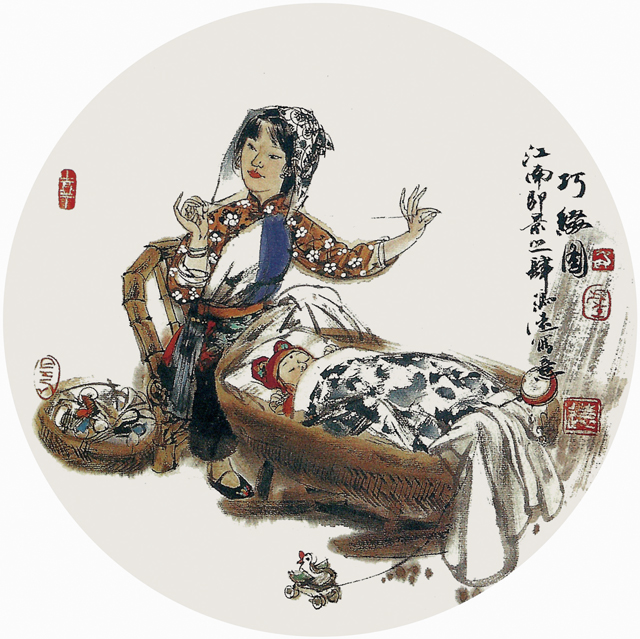 冯远-巧缀图-33×33cm-2006年-.jpg