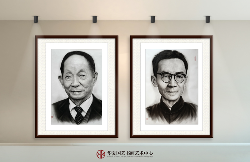 张松柏作品3《袁隆平》张松柏作品4《梁思成》.jpg