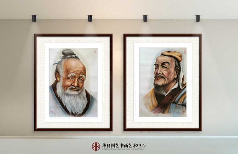 张松柏作品11《岐伯》张松柏作品12《华佗》.jpg