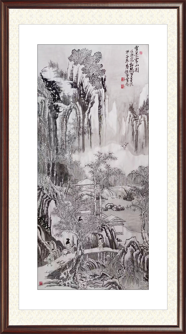 孔苦奔作品4《雪景寒山图》.jpg