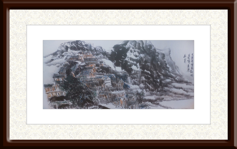 袁陆华作品7《瓦渣箐移民新村》--规格：80×180cm.jpg