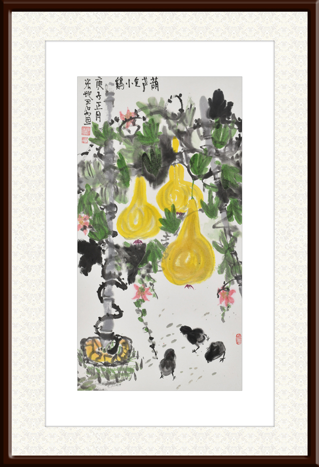 张地君作品3《葫芦小鸡》.jpg