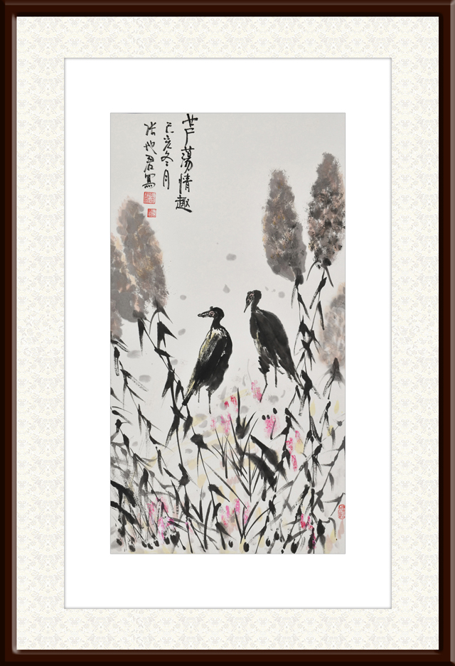 张地君作品5《芦荡情趣》.jpg