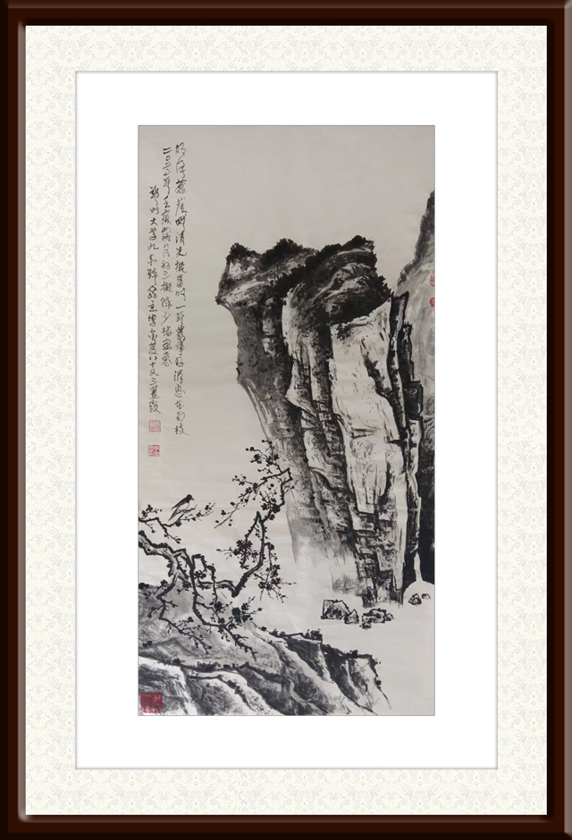 李金庆作品4《明月苍崖畔,清光擬旧时。-一年农事好,消息在南枝。》.jpg