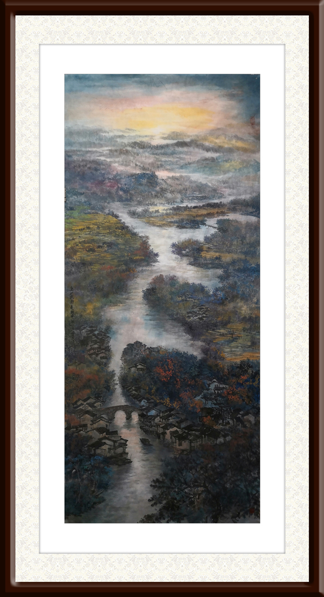盛絜作品4《春山秋韵谱新曲》--规格：190×80cm.jpg