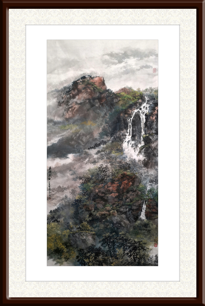 盛絜作品《《春涛序曲》-尺寸：（68×136cm）.jpg
