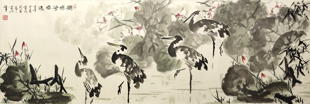 徐震时作品2《鹳鸣荷香远》.jpg