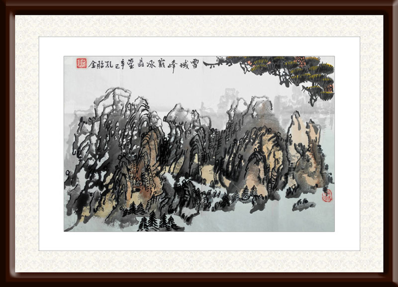 孔昭金作品10《雪域峰巅冰晶莹》.jpg