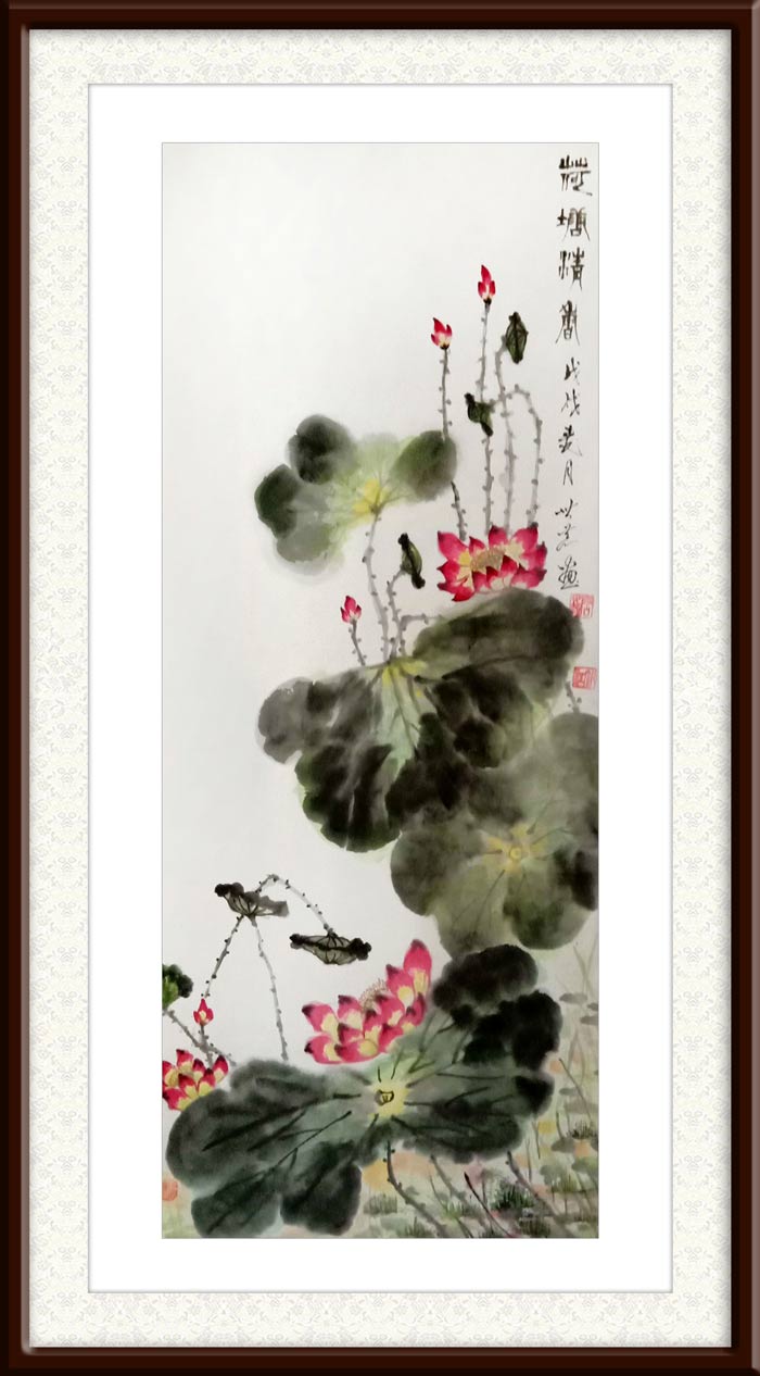 1677639398565252.jpg 唐世恭作品6《荷塘情》68×136cm.jpg