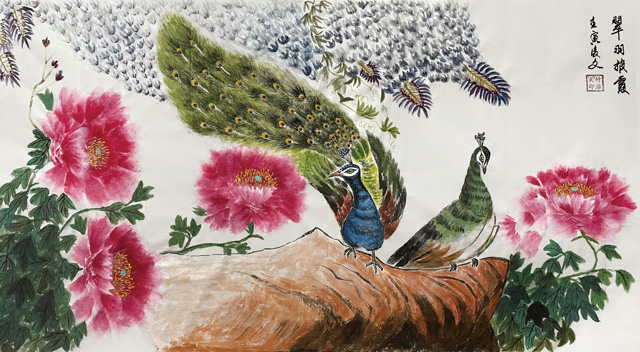 付后文作品10《翠羽披霞》.jpg