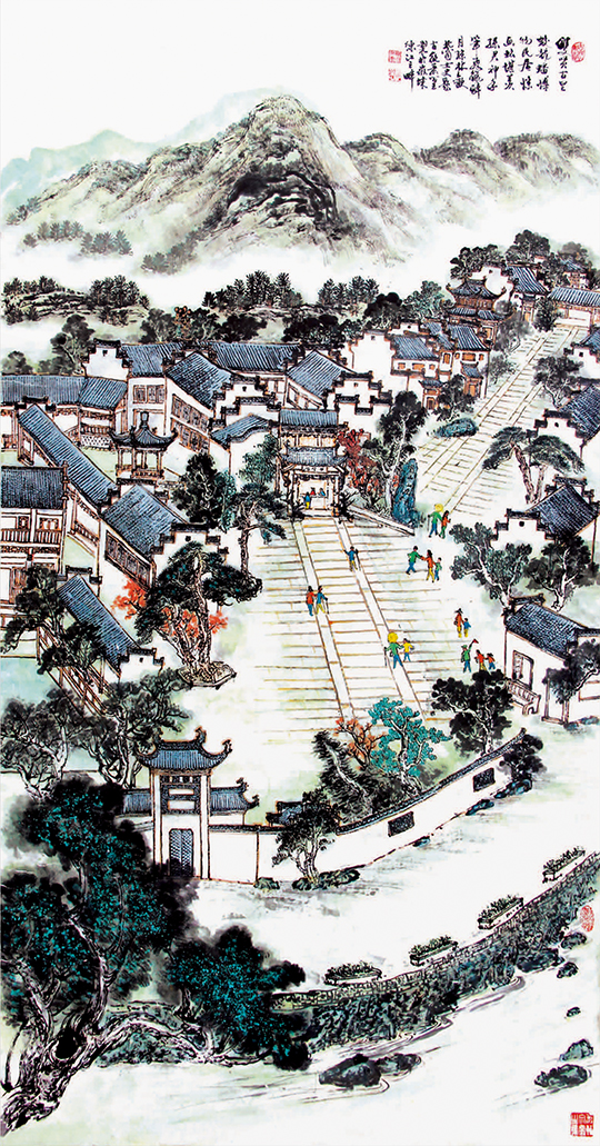 萧辅文作品4《呈坎龙山山庄》.jpg