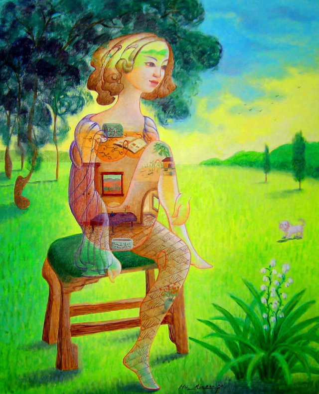 胡新作品1《晨曦》--规格：-65×53cm--油画--布2008年.jpg