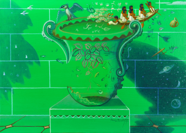 胡新作品8《畅想曲》--油画--规格：50×70cm--2014年.jpg