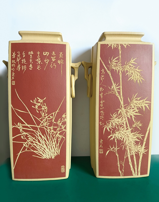 罗荣贤作品5《高节人相重--虚心世所知、兰草已成行-山中意味长-坚贞还自抱-何事斗群芳》.jpg