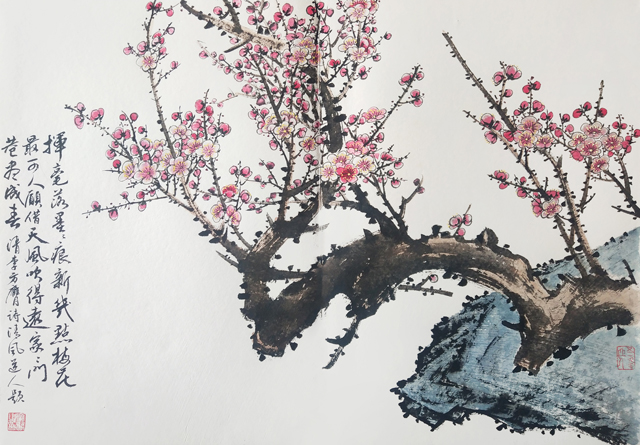 罗荣贤作品6《题画梅》.jpg