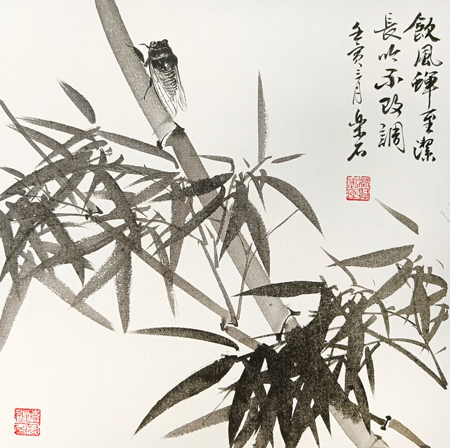 罗荣贤作品7《饮风蝉至洁-长吟不改调》.jpg