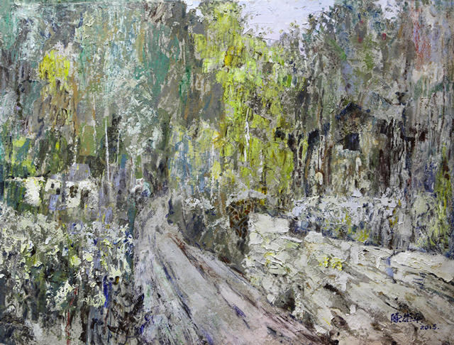 陈崇平作品2-油画《古道》.jpg