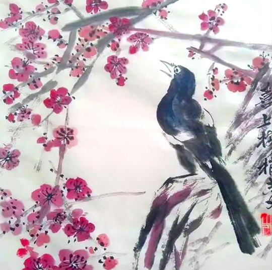 杨志文作品7《喜上梅梢》.jpg