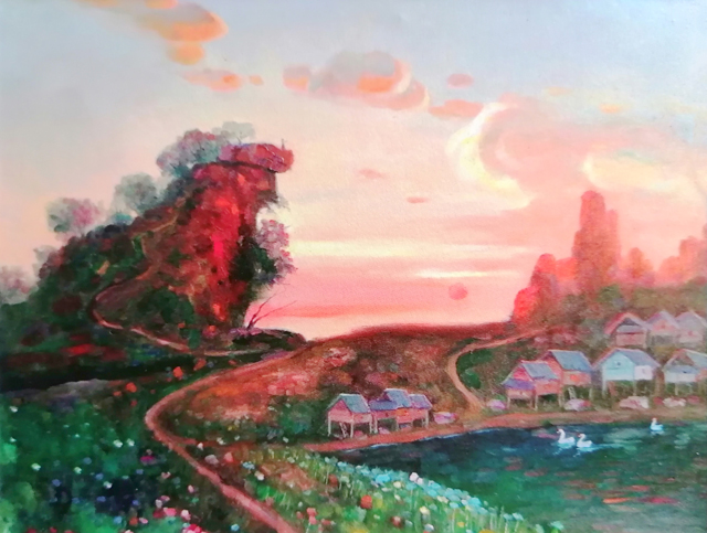 胡勇辉作品8--油画《虎山云梯》.jpg