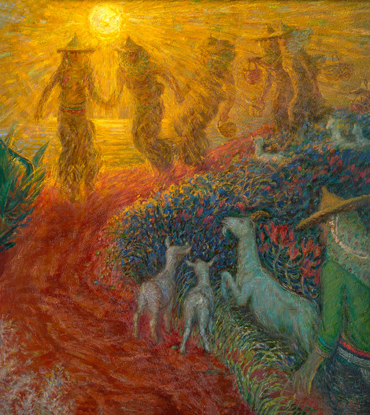《海边小路》油画135cmx120cm-2002-2015年-洪瑞生.jpg