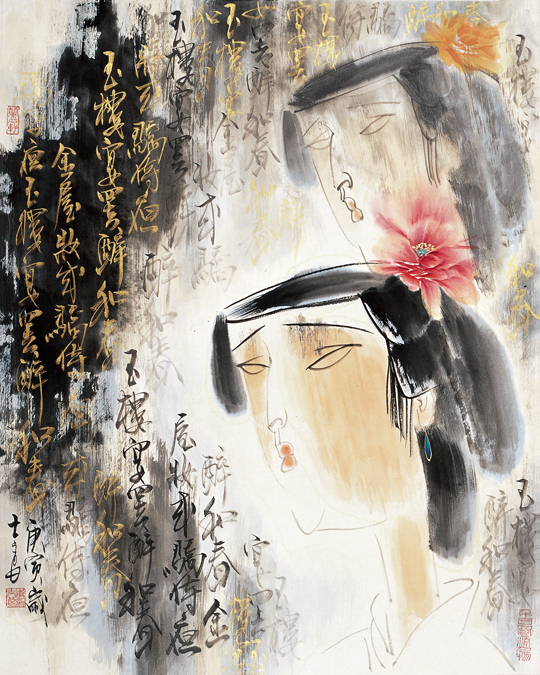 李士良作品《薰风图》90Ｘ53ｃｍ2017.jpg