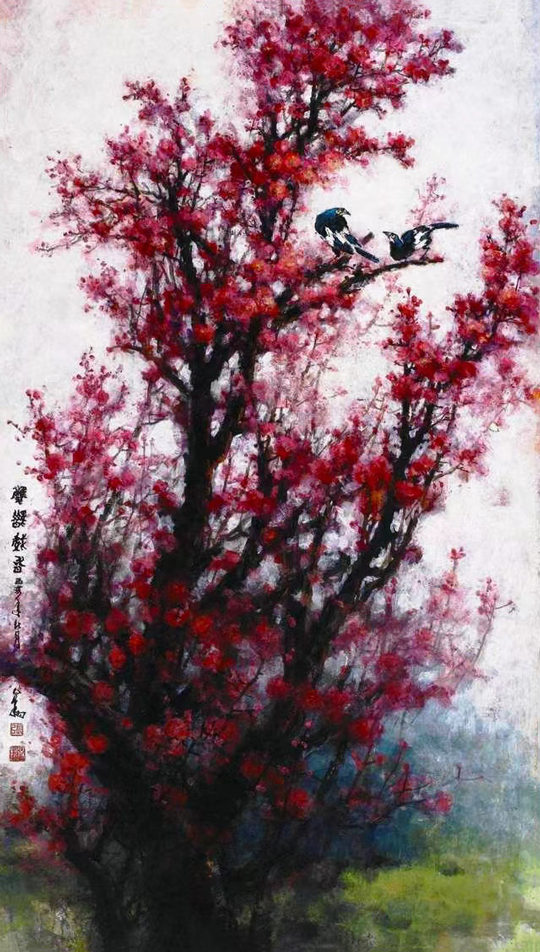 张得翔作品《双鹊戏春》.jpg