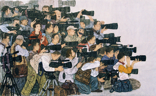 丁晓东作品1《聚焦》----180x200cm--2004年.jpg