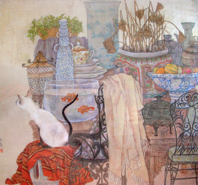 丁晓东作品2《静静的午后》150x150cm--2005年.jpg