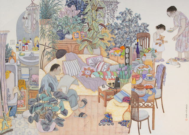 丁晓东作品3《生活和弦》---180x200cm--2009年.jpg