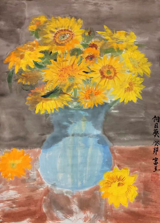 殷富兰作品6《向日葵》.jpg