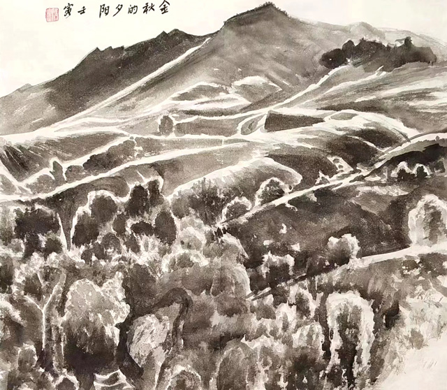殷富兰作品8《金秋的夕阳》.jpg