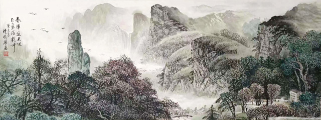 陈福耀作品7《春晖照大地--正气满乾坤》.jpg