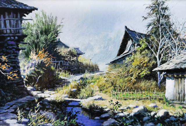 赵竟城作品2《故乡晨光》.jpg