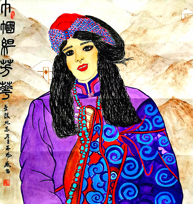 朱桥燕作品《巾帼绽芳华》.jpg