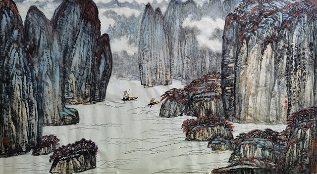 高杰作品9《雁塞湖上》.jpg