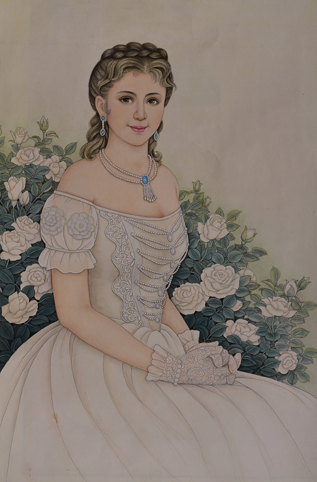 肖耀彩作品6《茜茜公主》规格：97X64cm.JPG