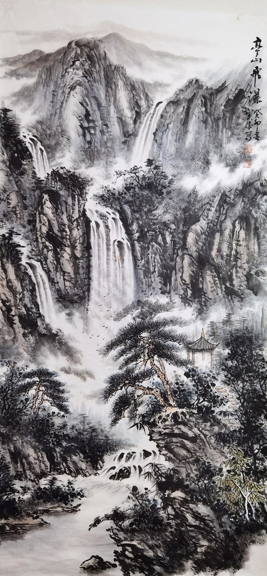 胡宝成作品3《亭山飞瀑》.jpg