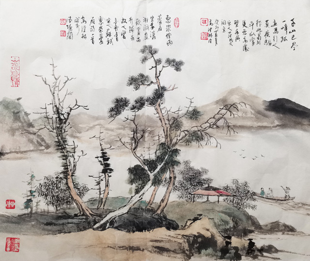 高健林作品4《更无高处望东吴》--规格：42×35cm.jpg