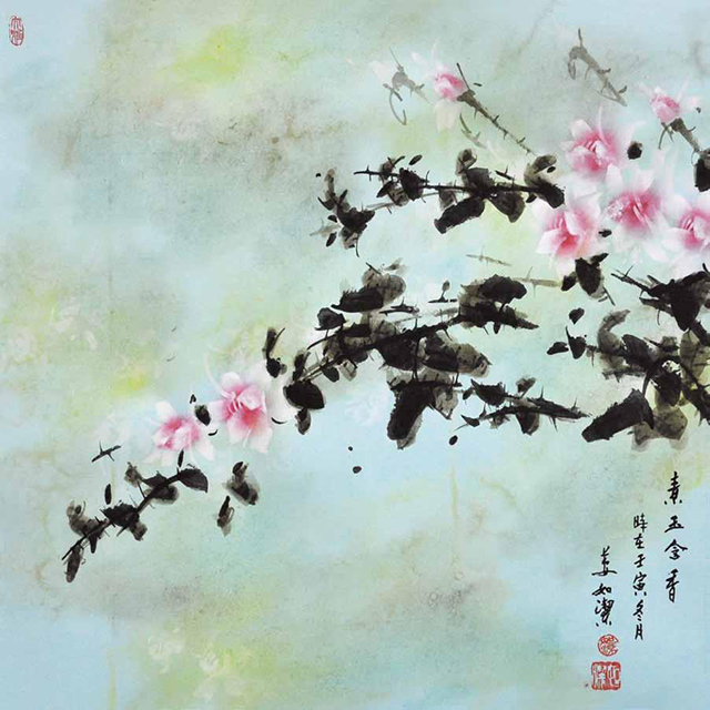 如洁作品6《素玉含香》规格：50cmX50cm  2022 年.jpg