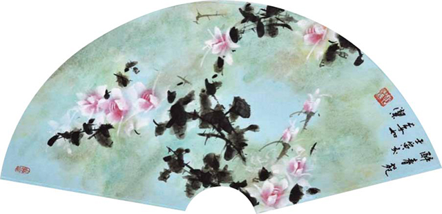 如洁作品8《醉春苑》规格：27cmx64cm  2022 年 .jpg