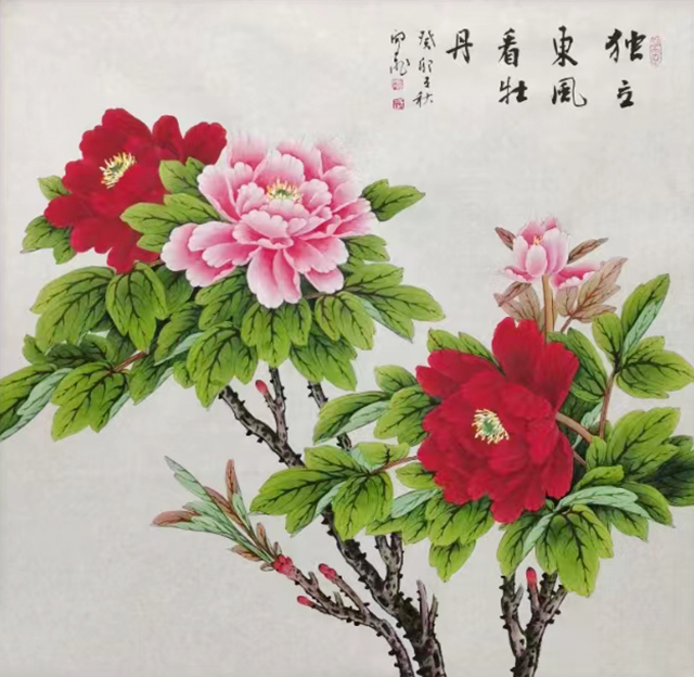 武开飞作品6《独立东风看牡丹》.jpg