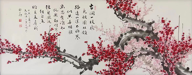 武开飞作品8《卜算子·古涧一枝梅》.jpg