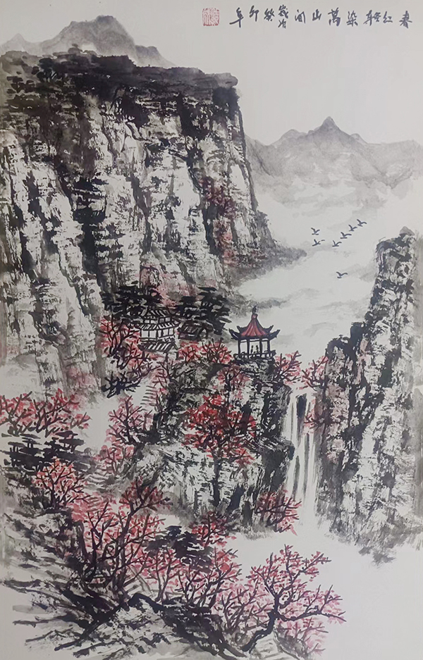 任纪成作品3《春红轻染万山间》.jpg