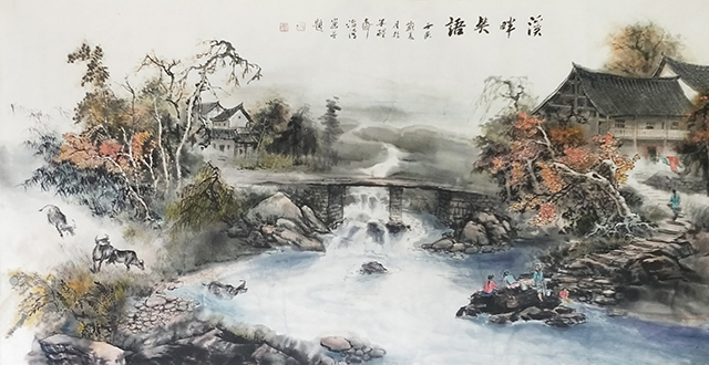 陈治清作品10《溪畔笑语》.jpg